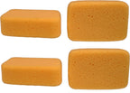 Creative Hobbies® Multi-Purpose Jumbo Synthetic Silk Sponge Value Pack - 4 Large Sponges for Painting, Crafts, Grout, Cleaning & More - 7.5" x 5" x 2"