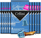 Cellini Caffè Decaffeinato Aluminum Nespresso Pods, 120 Count, Medium Roast Coffee Capsules, 100% Nespresso Original Machine Compatible