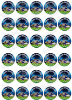 30 x Edible Cupcake Toppers – Baltimore Football Team Themed Collection of Edible Cake Decorations | Uncut Edible on Wafer Sheet