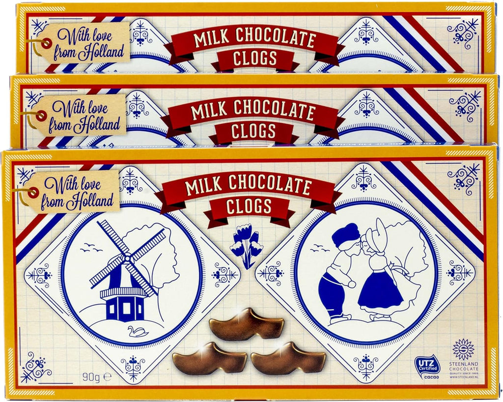 Steenland Chocolate Shoe (Klompjes or Clogs) Pack of 3