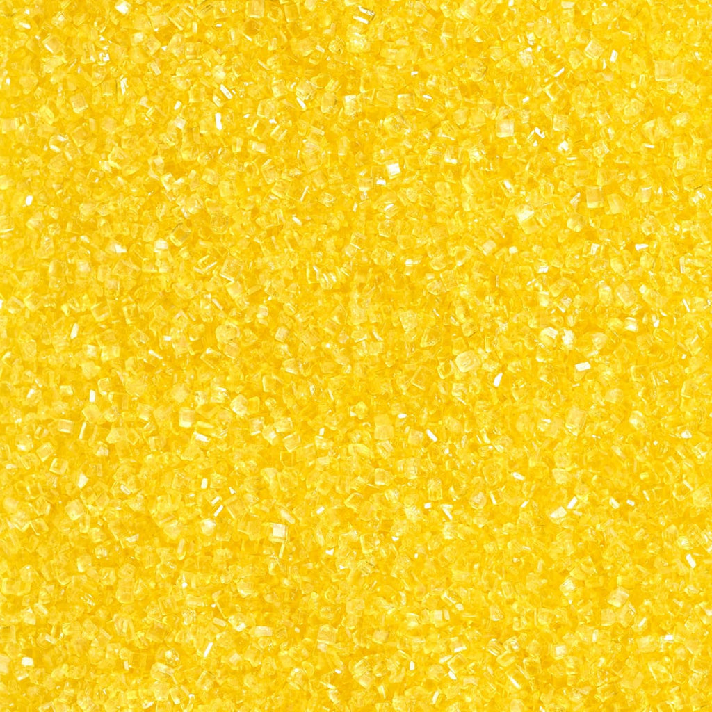 DecoPac Sanding Sugar, Yellow Edible Sugar Sprinkles, Edible Sanding Sugar in Handheld Container, Sugar Sprinkle Mix For Celebration Cakes, Cupcakes, Cookies, 33oz - Yellow