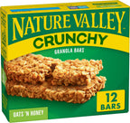 Nature Valley Crunchy Granola Bars, Oats 'n Honey, 12 Ct, 8.94 oz (6 Pouches)
