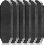 Flutesan 120 Pcs Stainless Steel Foot File Replacement Pads 180 Grit Pedicure Refill Pads Coarse Fine Pedicure File Refills Foot Rasp with Removable Glue for Callus Dead Skin, Black