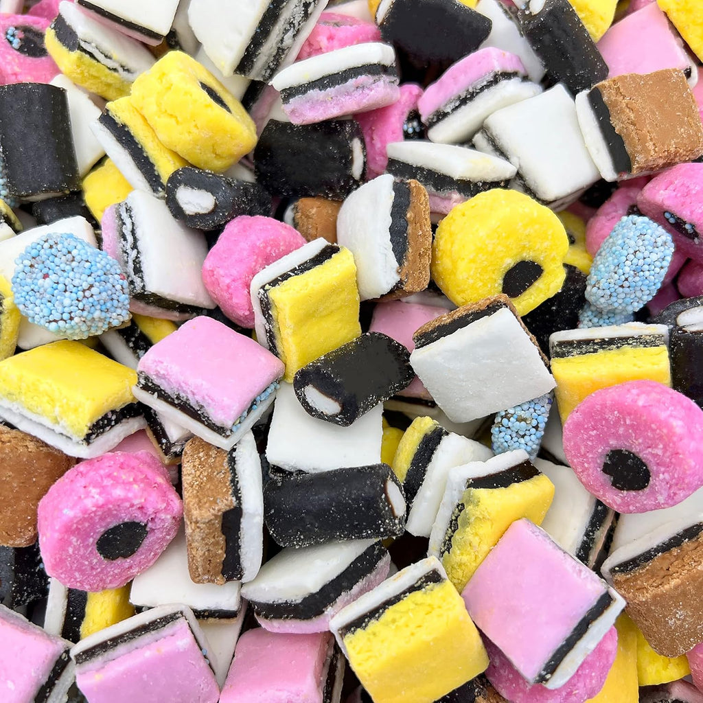 English Licorice Candy | 2 Pound Bag | Allsorts Licorice Mix | Gourmet English Candy Bulk | Old Fashioned Candy for Buffets and Gifting | Mixed Shapes and Textures