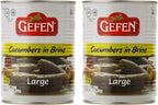 Gefen, Large Pickled Cucumber in Brine, 19oz (2 Pack)