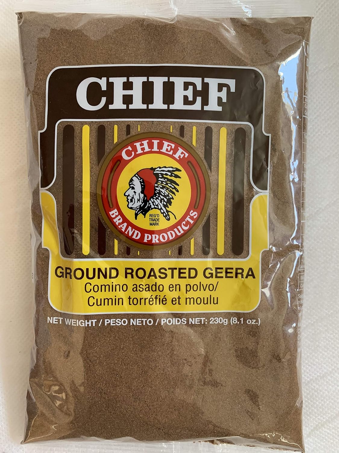 Chief Roasted Geera Ground Cumin Seeds 230g, 8.1 Oz