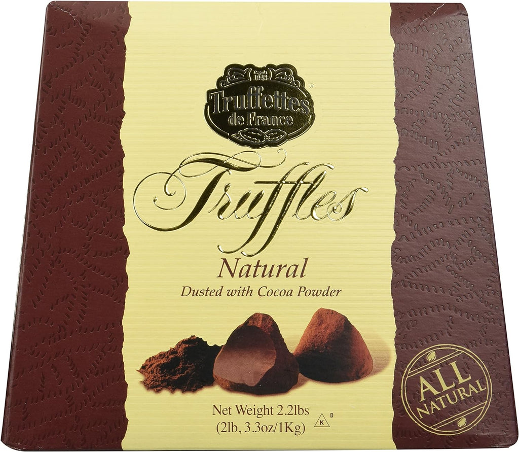 Chocmod Truffettes de France 2.2lbs (1Kg) All Natural Truffles in a Elegant Gift Box