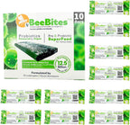 BeeBites: SuperFood for Healthy Hives - Honey Bee Fondant with Spirulina and Chlorella - Probiotics Powered by Algae - Best Food for Queen Immunity - 10 Bars (50g Each)
