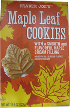 2 Pack Trader Joe's Maple Leaf Cookies