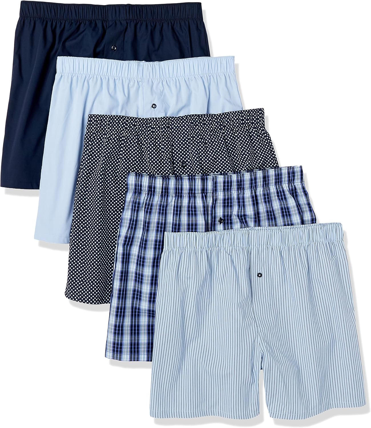 Amazon Essentials Men's Woven Cotton Boxer Short Underwear (Available in Big & Tall)