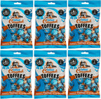 Walkers Nonsuch Salted Caramel Toffees Bag 5.29 Oz (Pack of 6) - British Chewy Butter Toffee Candy, Individually Wrapped with Anglesey Sea Salt, Imported from UK, Traditional English Sweets