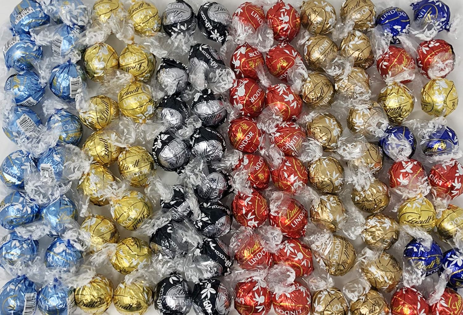 Lindt Lindor Assorted Flavored Truffles, Perfect for Parties Birthdays Engagements Weddings and More Occasions and Events, 100 Count