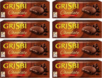 Vicenzi: "Grisbi Chocolate" Italian Shortcrust Biscuits filled with Chocolate Cream * 5.3 Ounces (150g) Package (Pack of 8) * [ Italian Import ]