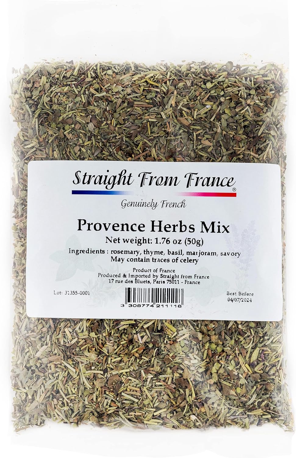 Straight from France Genuinely French, Provence Herbs Mix Seasoning from France 1.76 Oz