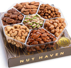 Mothers Day Nuts Gift Basket - Assortment of Sweet & Roasted Salted Gourmet Nuts - Food Gift Box for Mom, Her, Wife, Christmas, Fathers Day, Mothers Day, Sympathy, Family, Men & Women