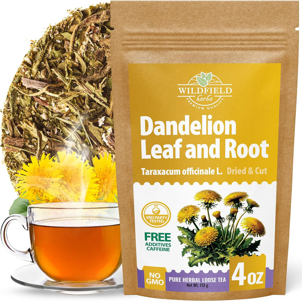 4 oz. Dandelion Leaf Root Tea Dandelion Tea Herbal (Taraxacum) - 113g Herbhojas Y Raнz De Diente De Leуn