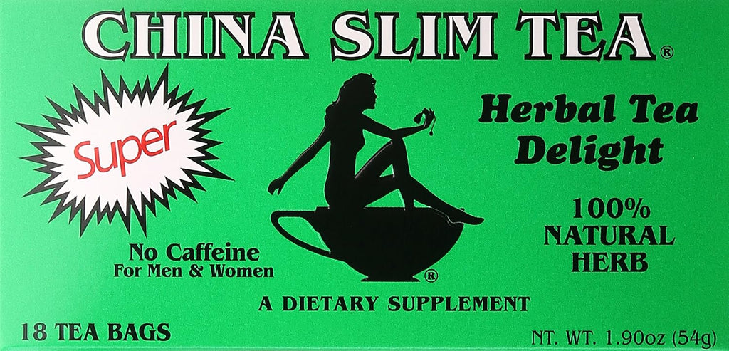 China Slim Tea Super Slim Dieter's Delight All Natural 18 Tea Bags - SET OF 3