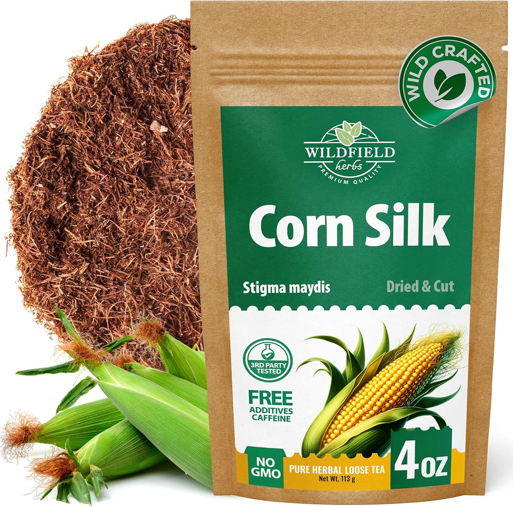 4 oz. Dry Corn Silk Tea Cornsilk Herb (Stigma Maydis) - 113g Corn Silk Tea Bags Herbal Barba De Maiz (Barba De Elote)