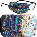 Kanayu 16 Pcs Eye Patch for Kids Girls Boys Reusable Cartoon Toddler Eye Patch Cover Colorful Adorable Eye Patch for Children(Cute Style)