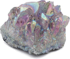 KALIFANO Angel Aura Amethyst Geode – Titanium-Bonded High-Energy Amatista for Reiki, Wicca, Crystal Decor & Metaphysical Gifts – Natural Crystals and Healing Stones (Family Owned)