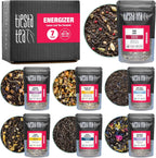 Tiesta Tea - Black Sampler Dry Flight Set, Loose Leaf, High Caffeine, Makes Hot & Iced, Assorted Tea Sets with Herbal, Chai, Fruit Black Teas & More, 7 Resealable Sample Pouches