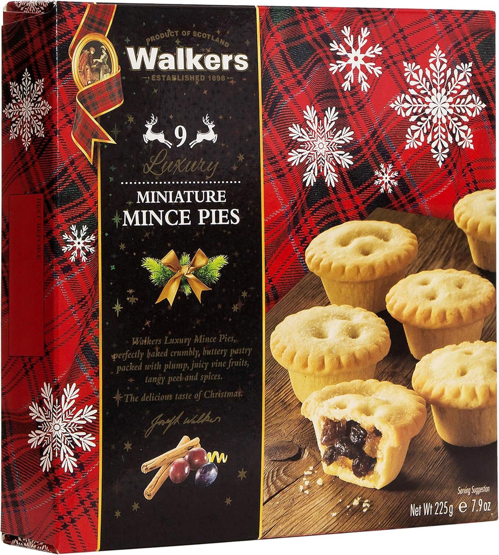 Walkers Shortbread Mini Mince Holiday Pies, 9.3 Ounce Box (Pack of 3)