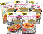 Lobo Variety Curry Paste (Red, Green, Yellow, Masaman, Panang Curry Paste - One of Each, 5 Total)
