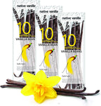 30 Tahitian Vanilla Beans - Premium Grade B Whole Vanilla Pods - For Vanilla Extract, Cooking, Baking, & Desserts - Rich, Creamy Flavor - 100% Vegan & Kosher - Non-GMO & Gluten-Free - Native Vanilla