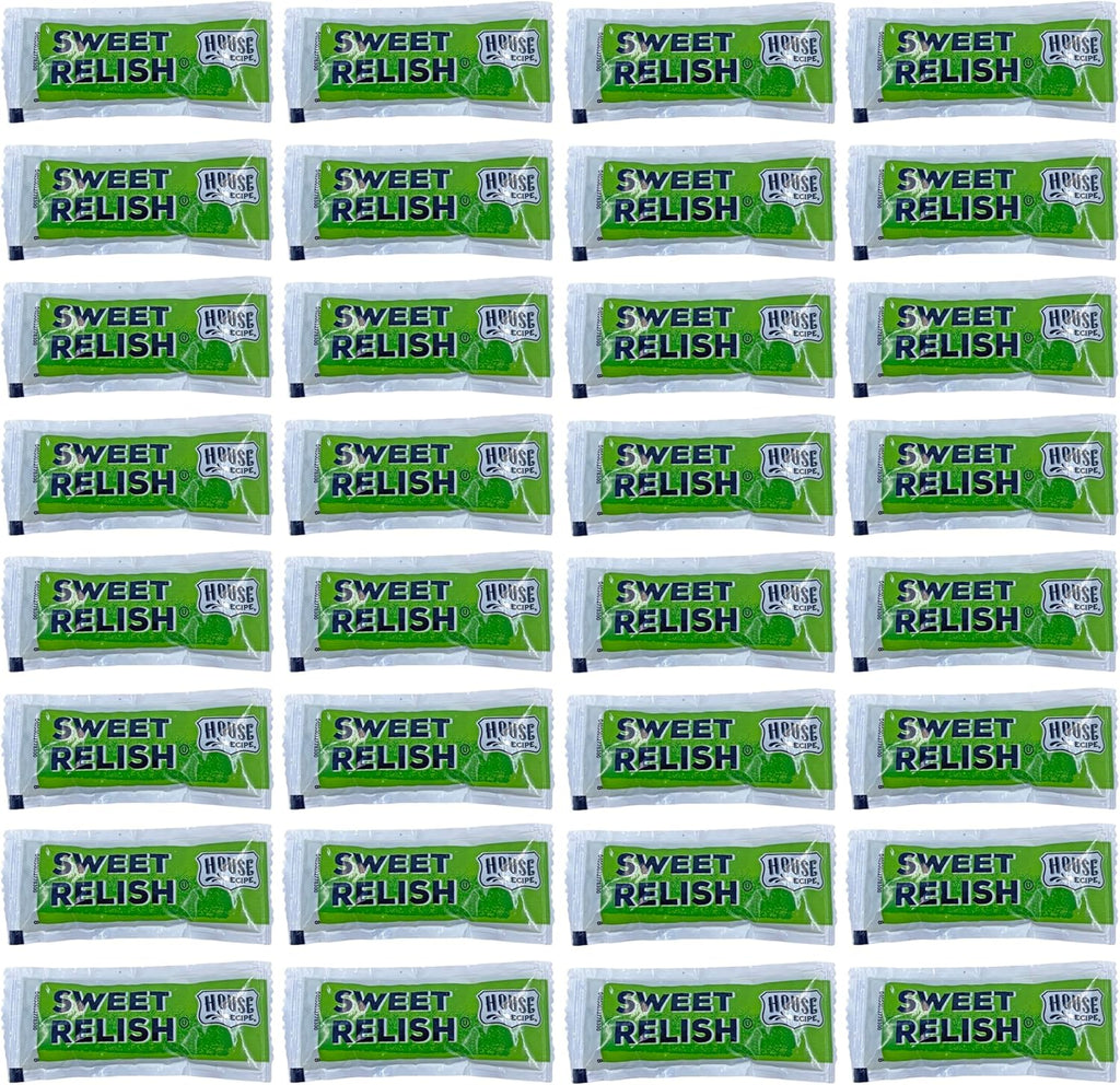 House Recipe Sweet Relish 9g Packets | Kosher | 50 Count