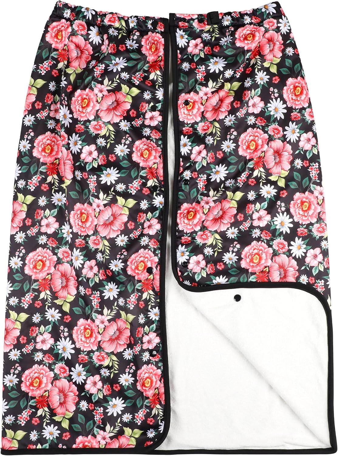 Large Cotton Wearable Incontinence Bed Pads Washable - Adult Diaper Skirt for Highly Absorbency - Washable Bed Mats for Bedwetting - Reusable Incontinence Bed Mattress Mats for Adults, Kids (Flower)