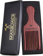 Beard Pick for Men- Wooden Comb Afro Hair Lift Combs