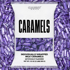 Candy Envy - Individually Wrapped Caramels - Purple Wrapper - 2 Pound Bulk Purple Candy