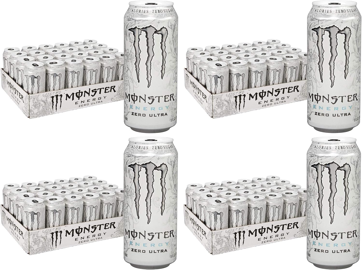 Monster Zero Ultra - 16 Ounce - 24 Pack (Pack of 4)