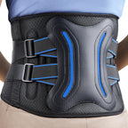 FEATOL Lower Back Brace with 5 Reinforced Stays for Women and Men, Adjustable Snug-Fit Lumbar Support Belt for Work, Size XL, Waist 38"-44.1"