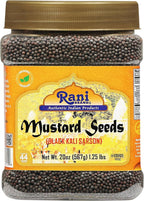 Rani Black Mustard Seeds Whole Spice (Kali Rai) 20oz (1.25lbs) 567g PET Jar ~ All Natural | Gluten Friendly | NON-GMO | Kosher | Vegan | Indian Origin