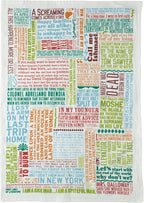 The Unemployed Philosophers Guild First Lines of Literature Dish Towel - 100% Cotton Novelty Kitchen Dish Towel Featuring 39 Famous Opening Lines, 18" x 25.5"