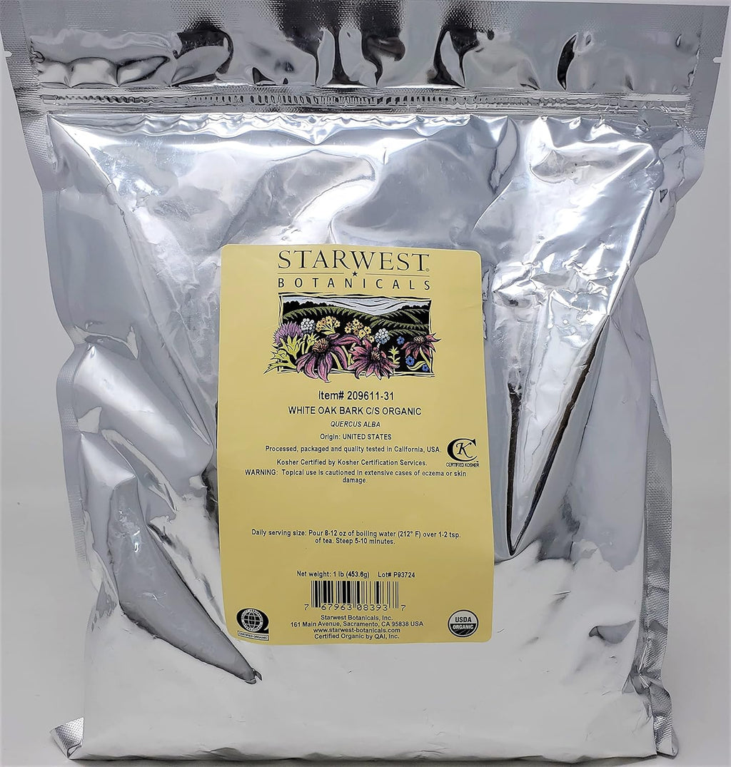 Organic White Oak Bark C/S