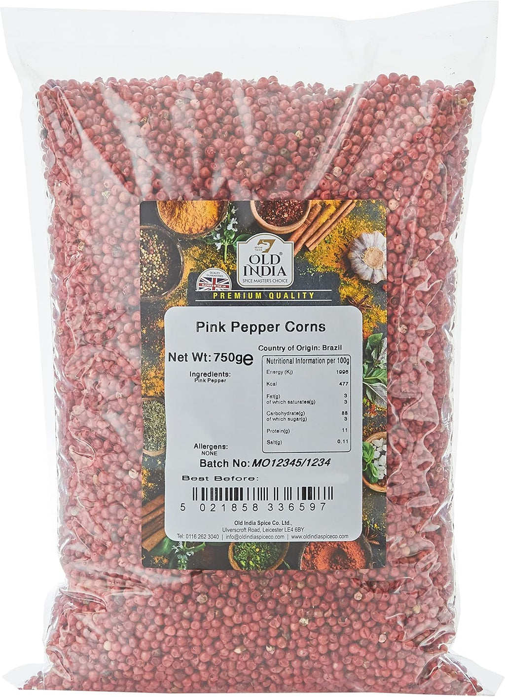 Old India Pink Pepper Corns 750 g