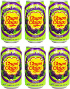 Namyang Chupa Chups Sparkling Soda Flavor 345ml (Grape, 6 Cans)