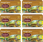 Celestial Seasonings Bengal Spice Herbal Tea, Caffeine Free, 20 Tea Bags Box (Pack of 6)