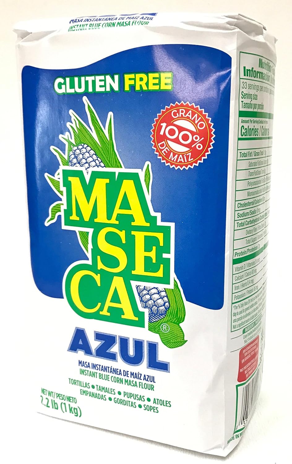 Maseca Blue Corn Instant Masa Flour - Masa de Maiz Azul (1)