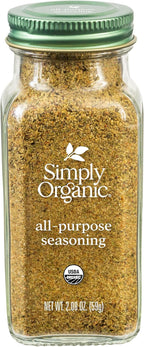 Simply Organic All-Purpose Seasoning Blend, 2.08 Ounce Jar, Great on Chicken, Steak, Beef and More