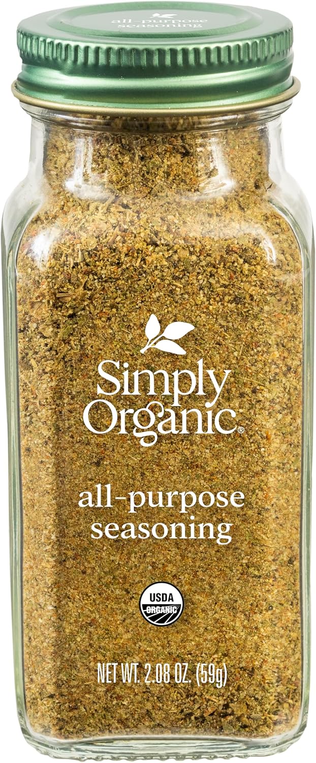 Simply Organic All-Purpose Seasoning Blend, 2.08 Ounce Jar, Great on Chicken, Steak, Beef and More