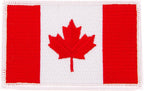 Desert Cactus Canada Flag Patch – 3.5" x 2.25" Embroidered Iron On/Sew On Applique for Blazers, Jackets, Backpacks, Bags, Hats & Tactical Gear – (Single Patch)
