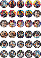 30 x Edible Cupcake Toppers – Galactic Space Adventure-Themed Collection of Edible Cake Decorations | Uncut Edible on Wafer Sheet