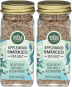 Whole Foods Market, Seasoning, Salt, Applewood Smoked, 2.40 Ounce (Pack of 2)