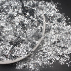 Sparkle Metallic Table Confetti, Mylar Foil Confetti Perfect for DIY Crafts, New Years, Surprise Parties, Birthdays, Photo Shoots, Engagements & Weddings Decorations (Silver)
