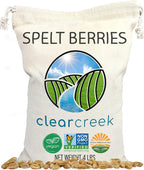 CLEAR CREEK Spelt Berries | 4 lb | Vegan | Non-GMO Project Verified | North American Grown