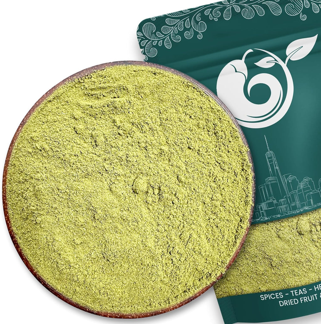 NY Spice Shop Ground Makrut Lime Leaves - 4 Ounce Finely Kaffir Leaves Powder - Kaffir Leaf Fresh - Makrut Pepper Seasoning