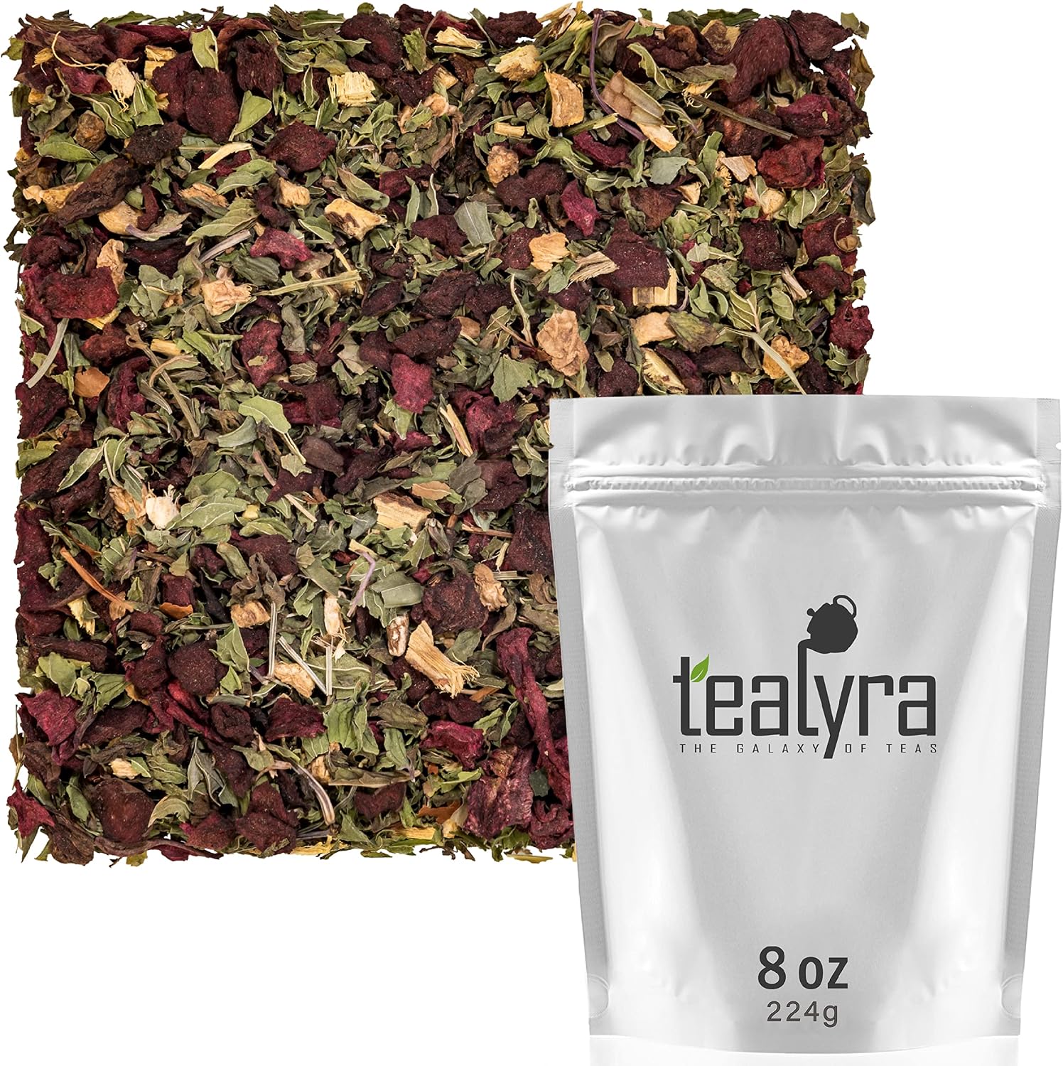 Tealyra - 911 Detox - Dandelion - Beetroot - Ginger - Peppermint - Cleanse Digestive Herbal Loose Tea - Immune System Booster - Caffeine-Free - All Natural - 224g (8-ounce)
